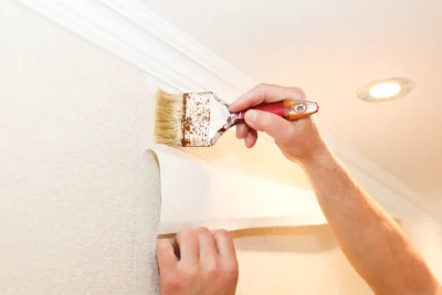 Pose de papier peint à Chaux-Neuve — revêtements muraux et toiles de verre
